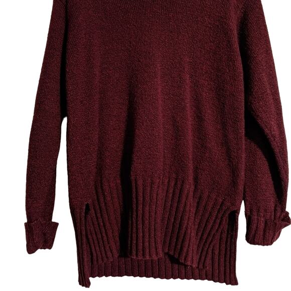 EUC Dark Red V-Neck Sweater - Picture 5 of 5